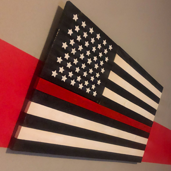 Red Line American Flag - Gift for Firefighters